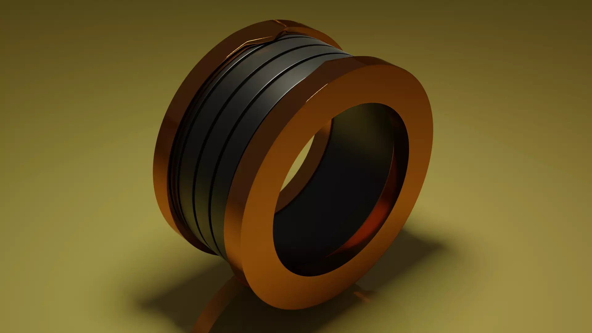 Cap and bvlgari Ring Low-poly 3D model_0