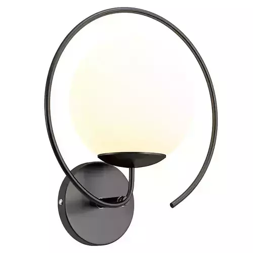 bra-st-luce-galio-sl418-401-01 wall light with glass globe