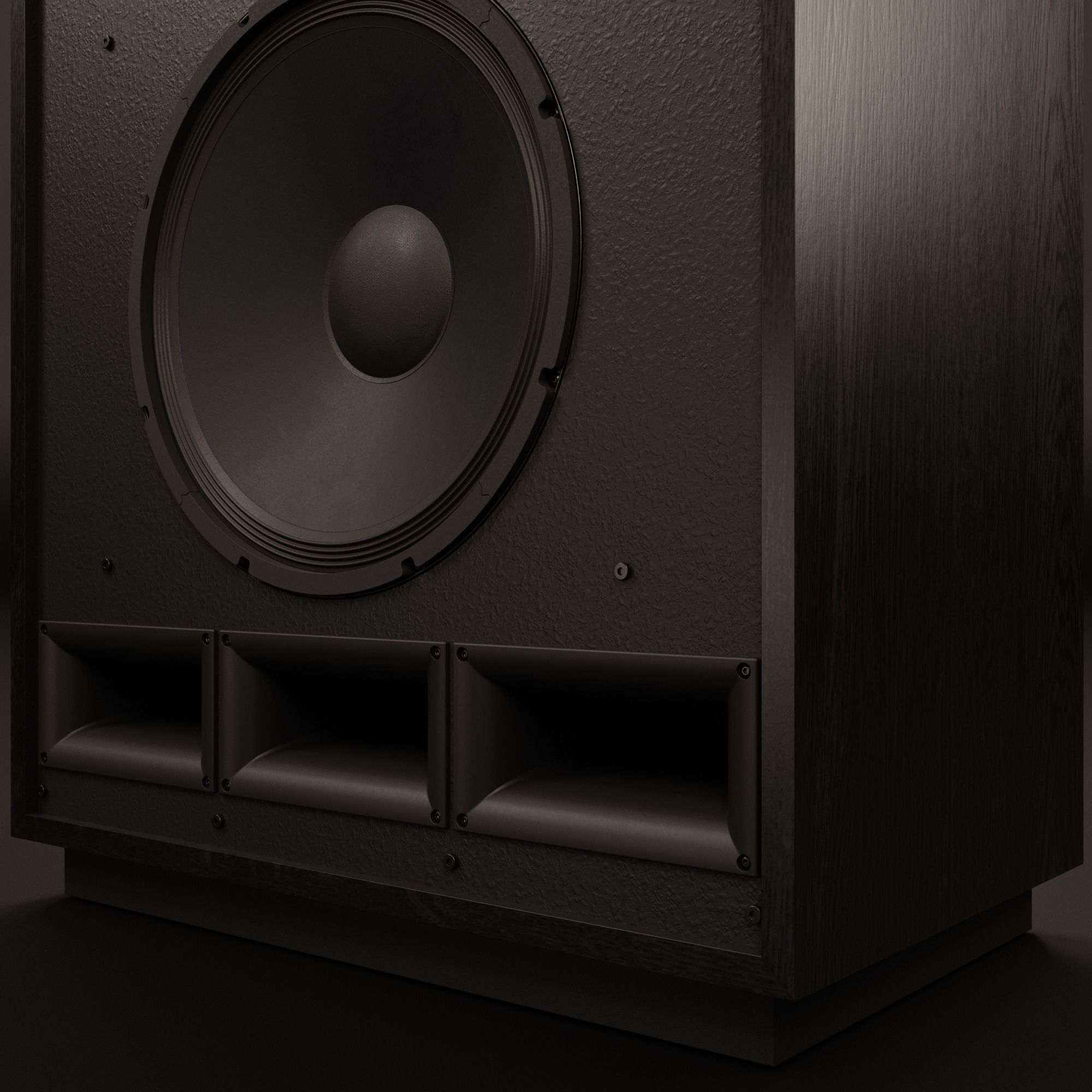 KLIPSCH Cornwall IV Floorstanding Speakers - Satin Black 3D model_3