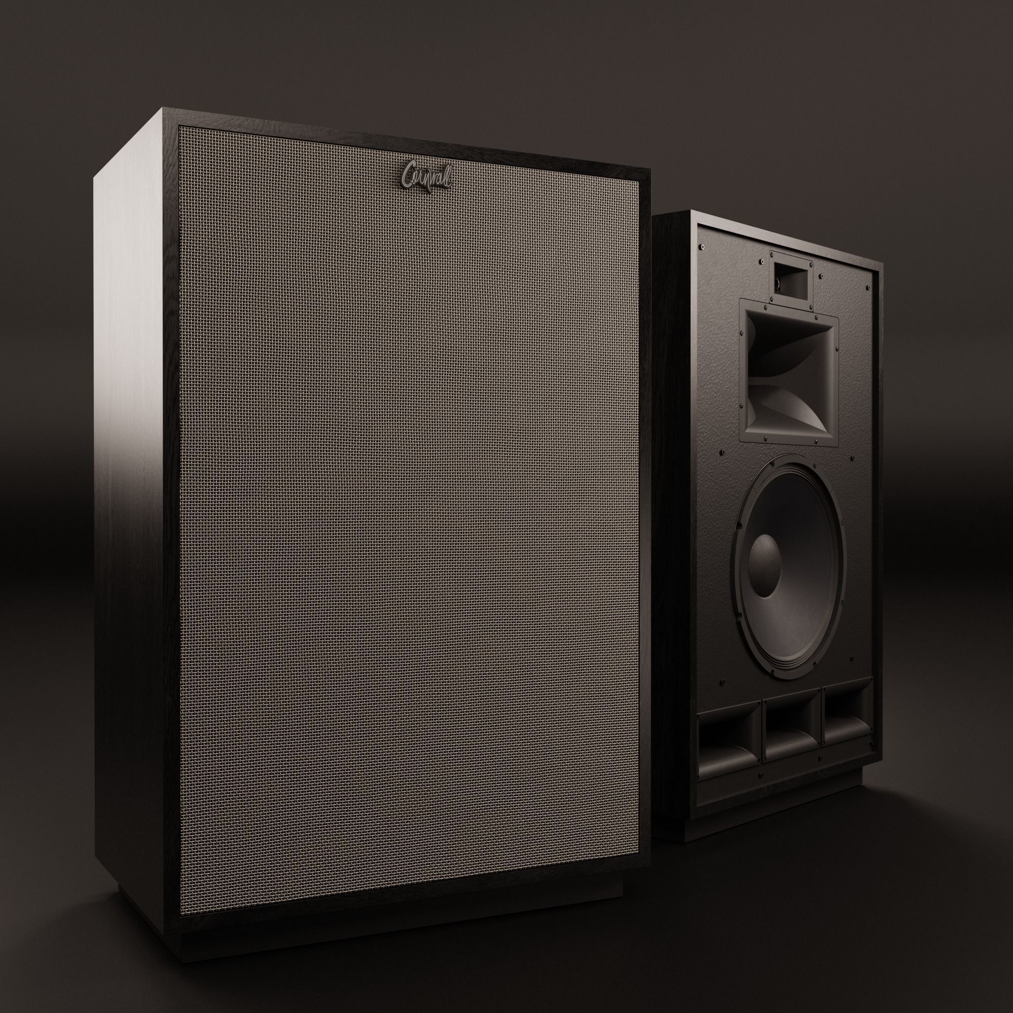 KLIPSCH Cornwall IV Floorstanding Speakers - Satin Black 3D model_9