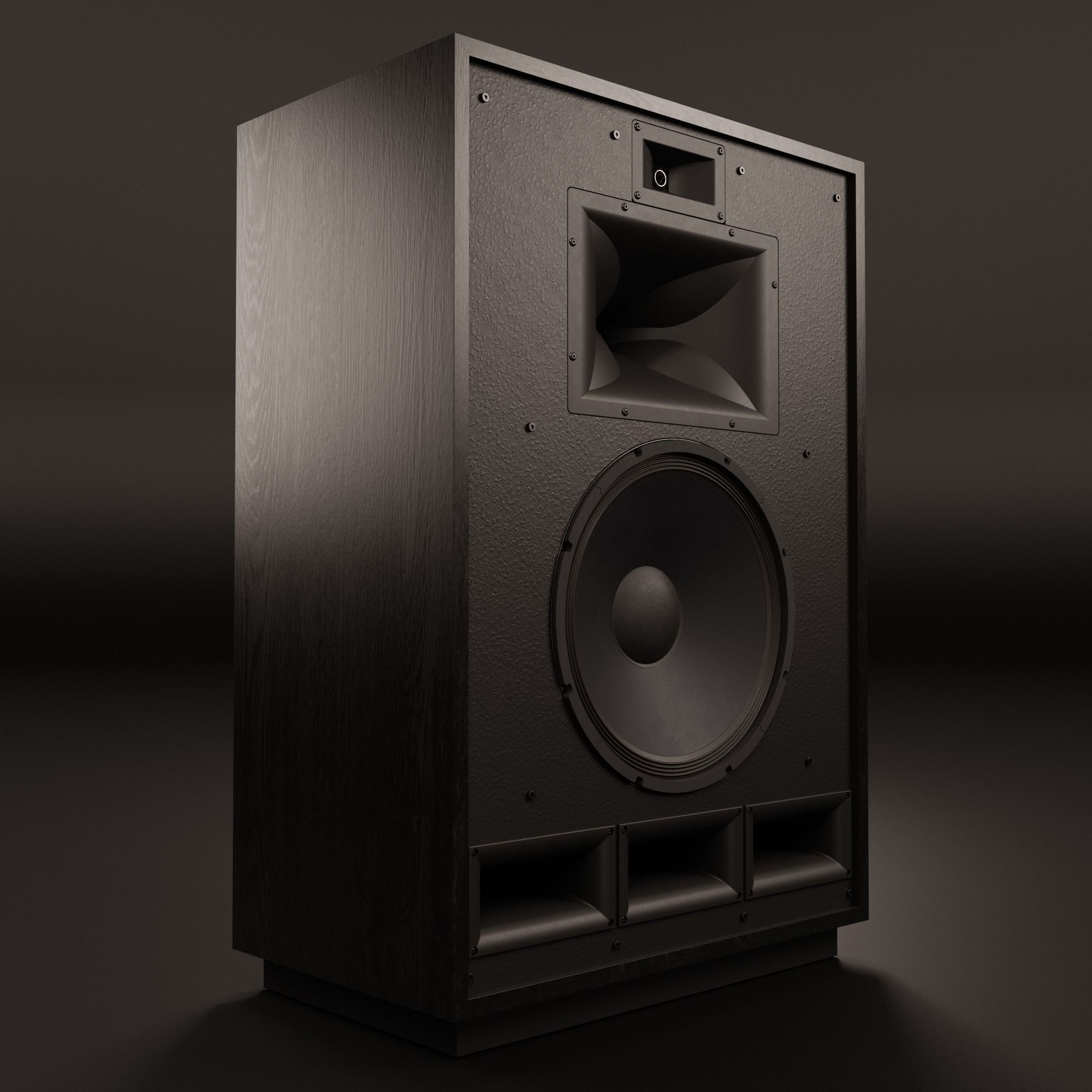 KLIPSCH Cornwall IV Floorstanding Speakers - Satin Black 3D model_2