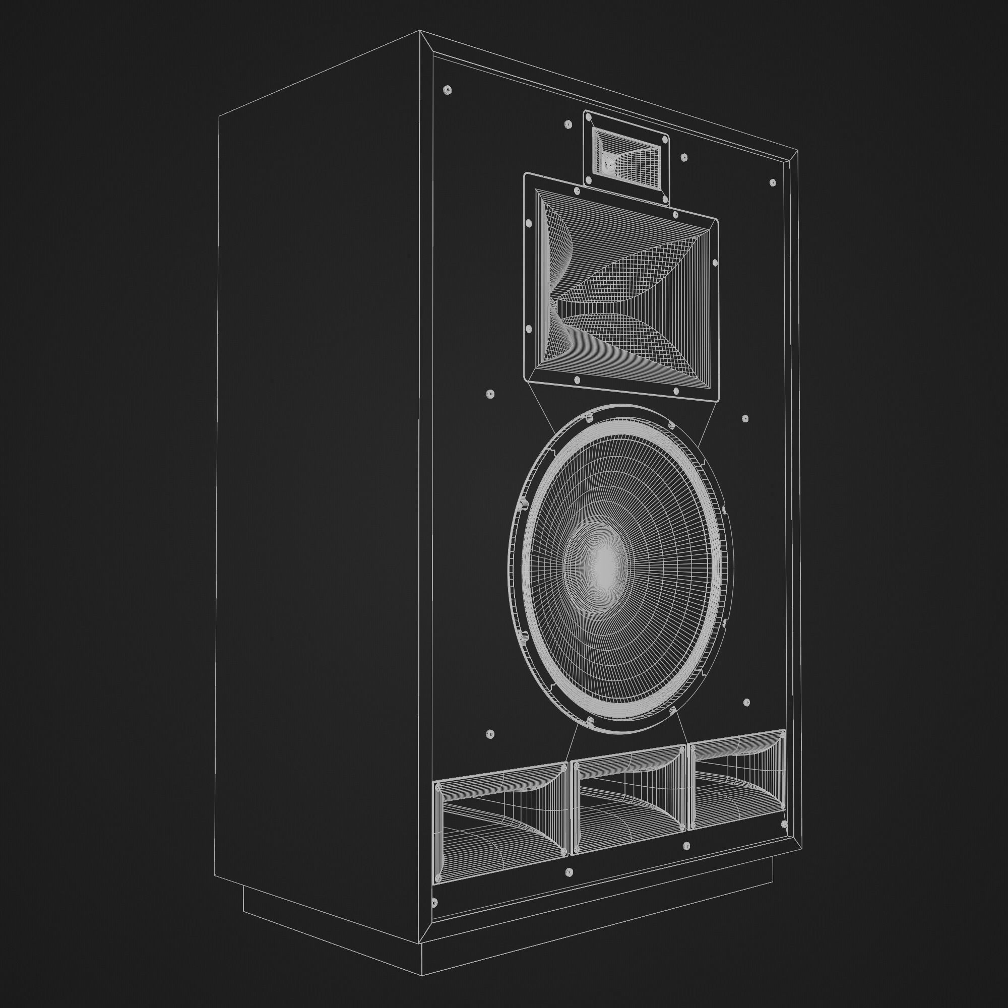 KLIPSCH Cornwall IV Floorstanding Speakers - Satin Black 3D model_20