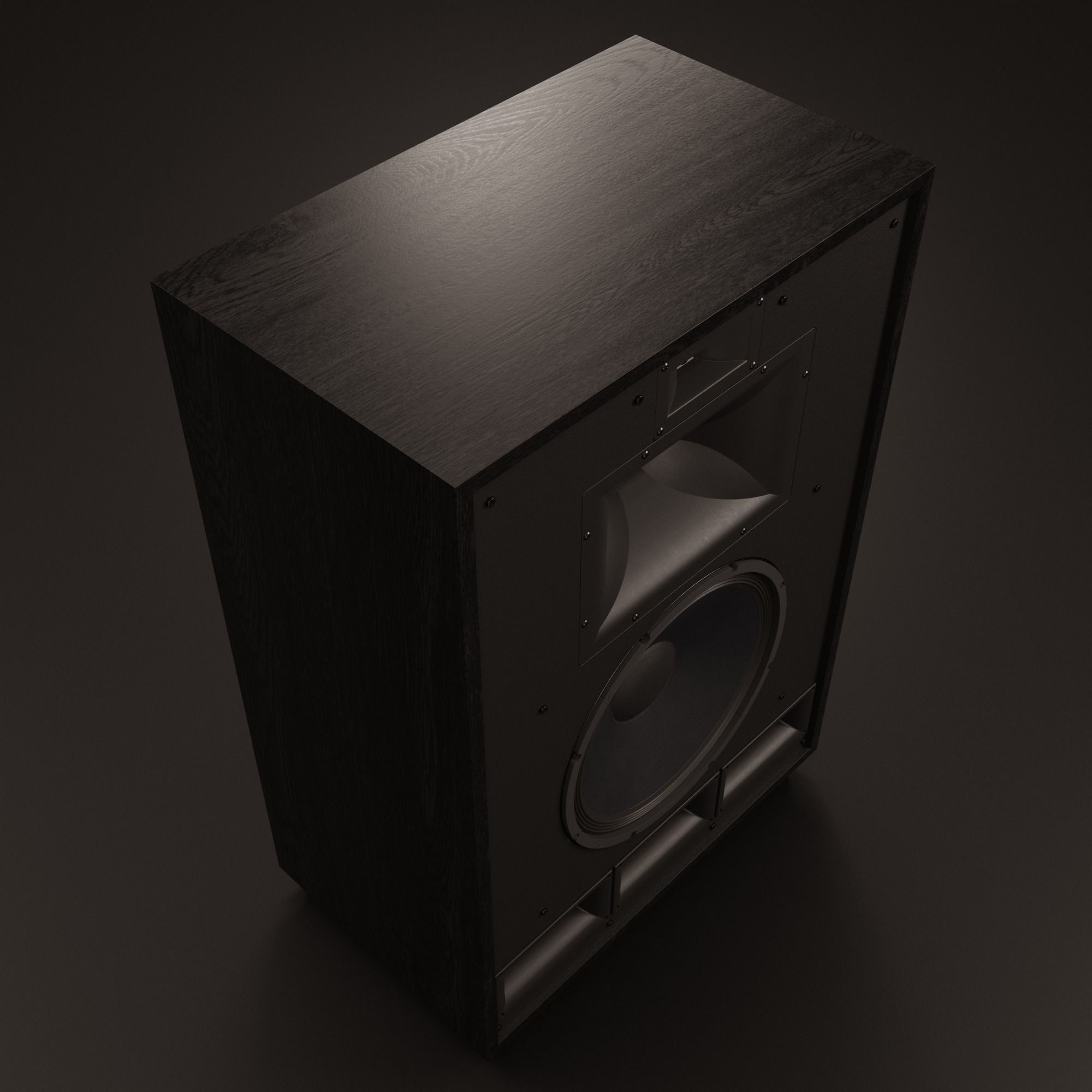 KLIPSCH Cornwall IV Floorstanding Speakers - Satin Black 3D model_5