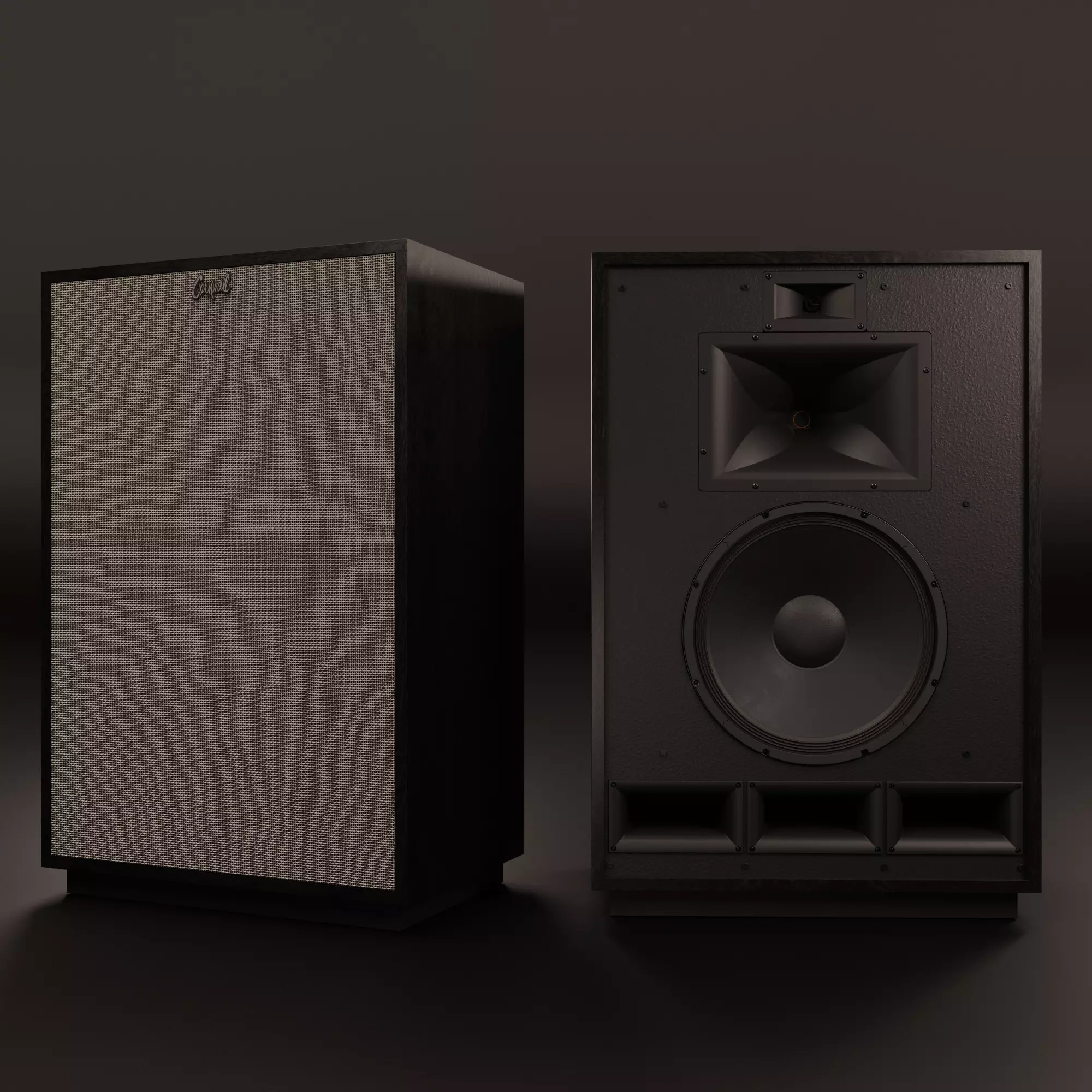 KLIPSCH Cornwall IV Floorstanding Speakers - Satin Black 3D model_0