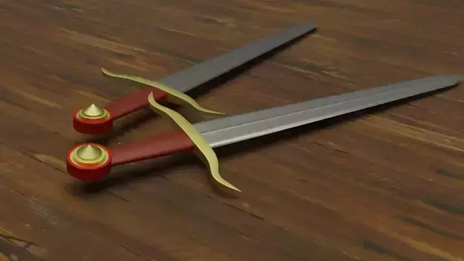 Whitcher Sword Free 3D model