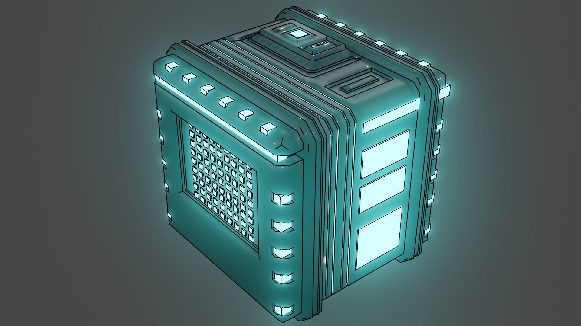 The Future Box By KawaZaKyYT 3D model_1