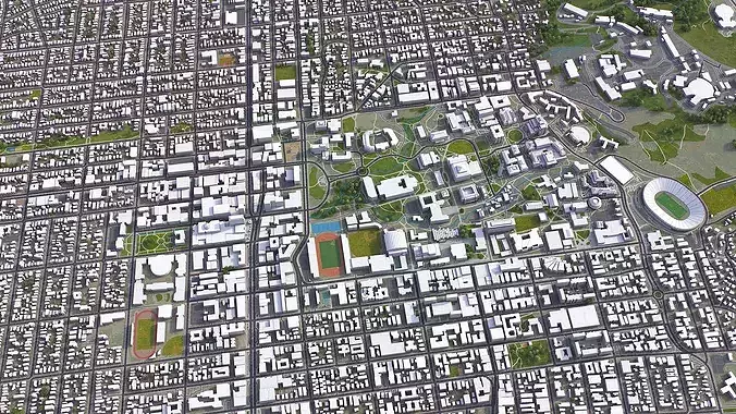 Berkeley Low-poly 3D model 4