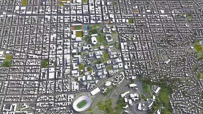 Berkeley Low-poly 3D model 6