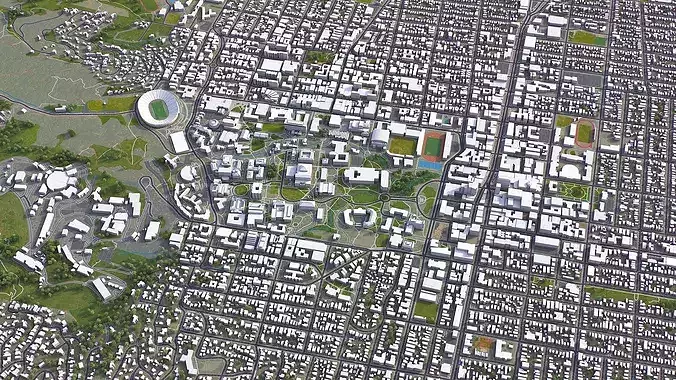 Berkeley Low-poly 3D model 5