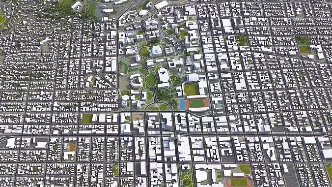 Berkeley Low-poly 3D model 7