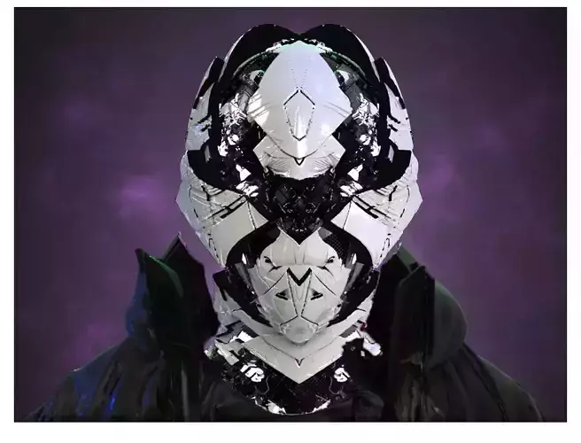 Sci-Fi Helmet Space Astronaut Character Robot 08