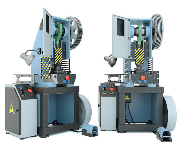 Machine tool mechanical press K2118B 3D model