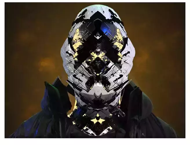 Sci-Fi Helmet Space Astronaut Character Robot 07