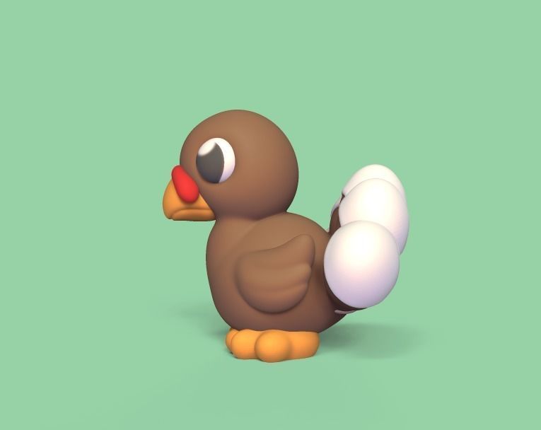 Baby Turkey 3D print model_2