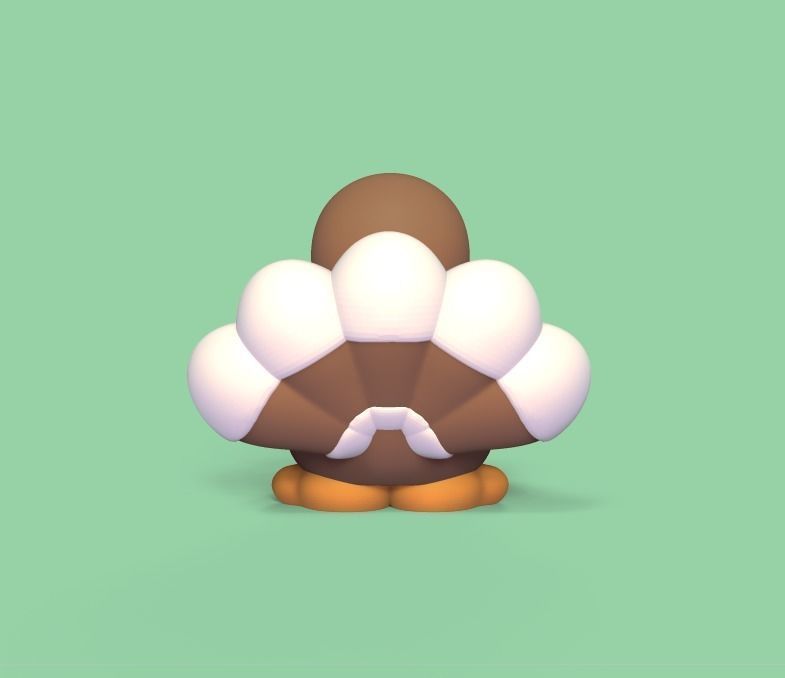 Baby Turkey 3D print model_3