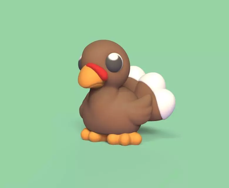 Baby Turkey 3D print model_0