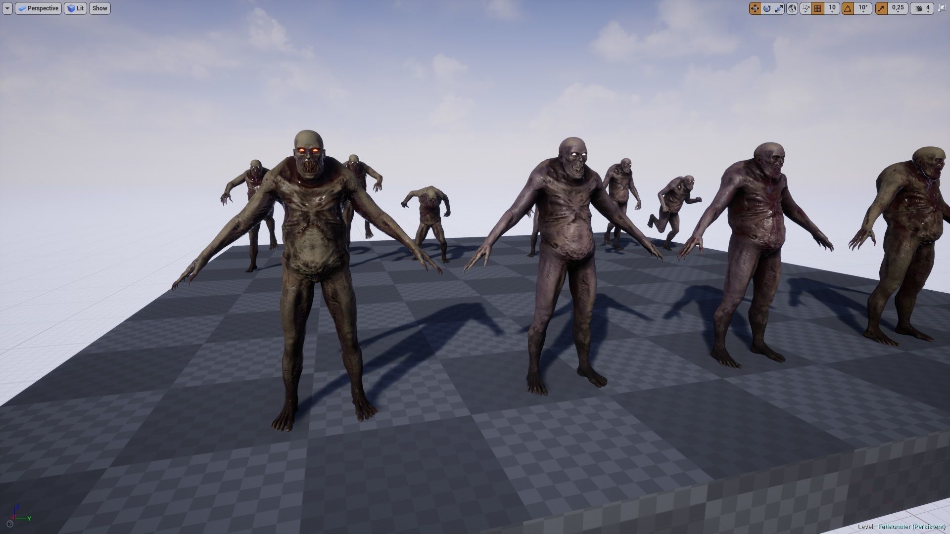 Fat Monster Low-poly 3D model Low-poly 3D model_18