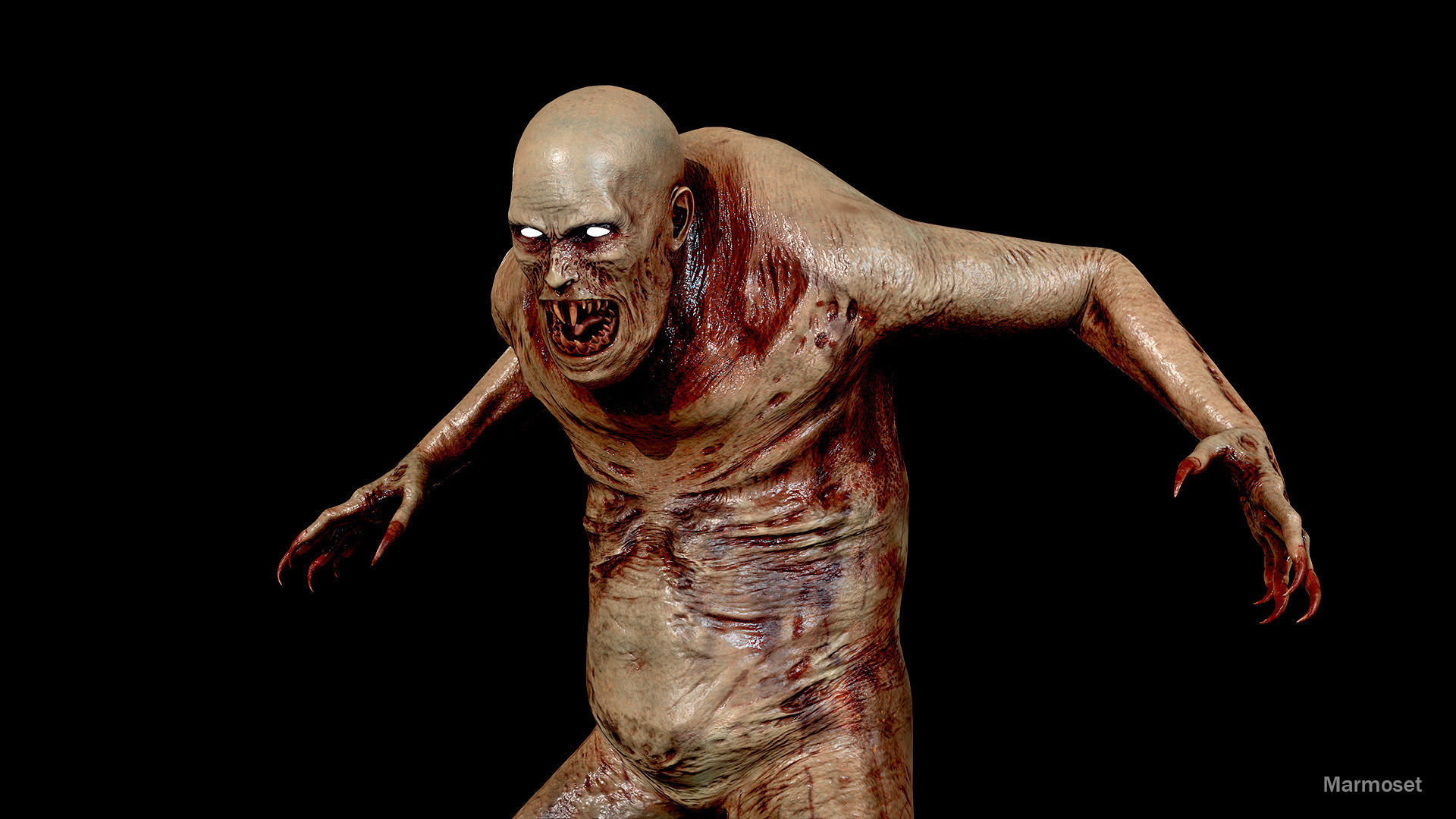 Fat Monster Low-poly 3D model Low-poly 3D model_14