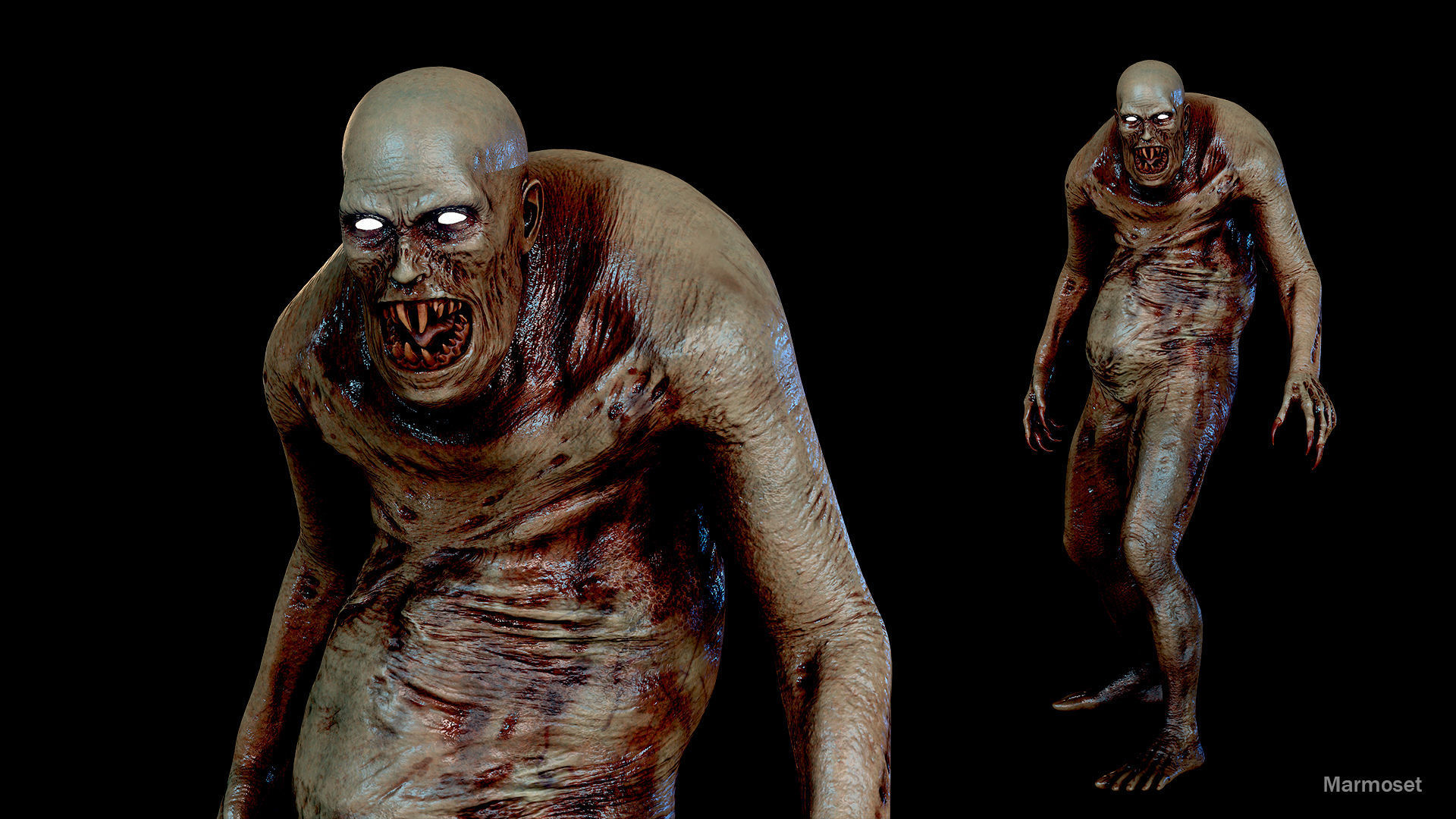 Fat Monster Low-poly 3D model Low-poly 3D model_8