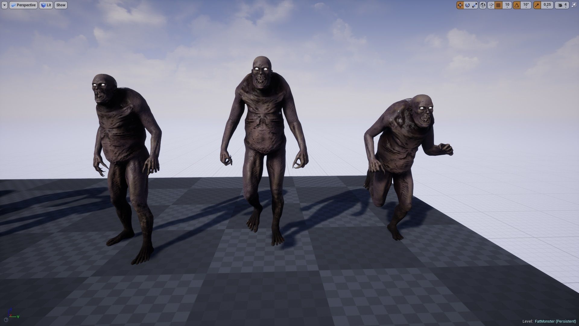 Fat Monster Low-poly 3D model Low-poly 3D model_19