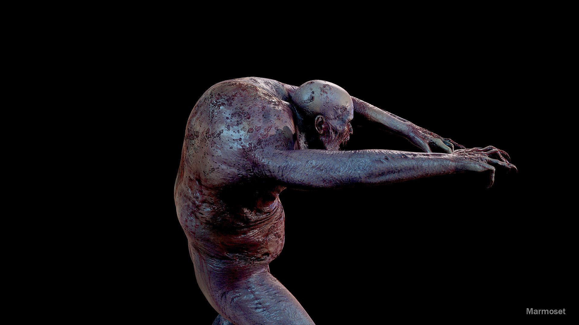 Fat Monster Low-poly 3D model Low-poly 3D model_11