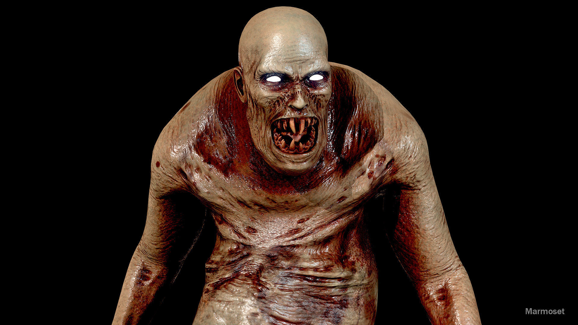 Fat Monster Low-poly 3D model Low-poly 3D model_6