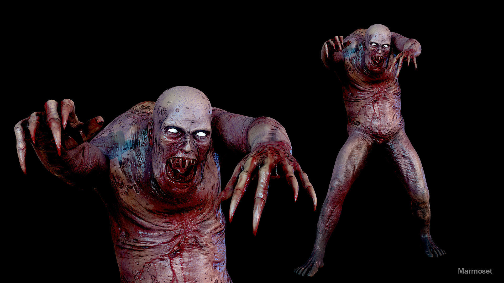 Fat Monster Low-poly 3D model Low-poly 3D model_10