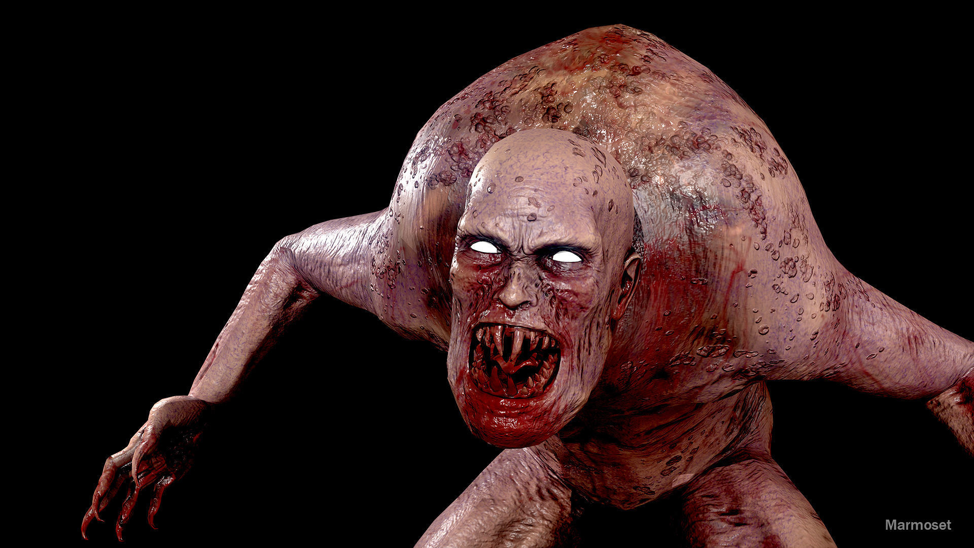 Fat Monster Low-poly 3D model Low-poly 3D model_7