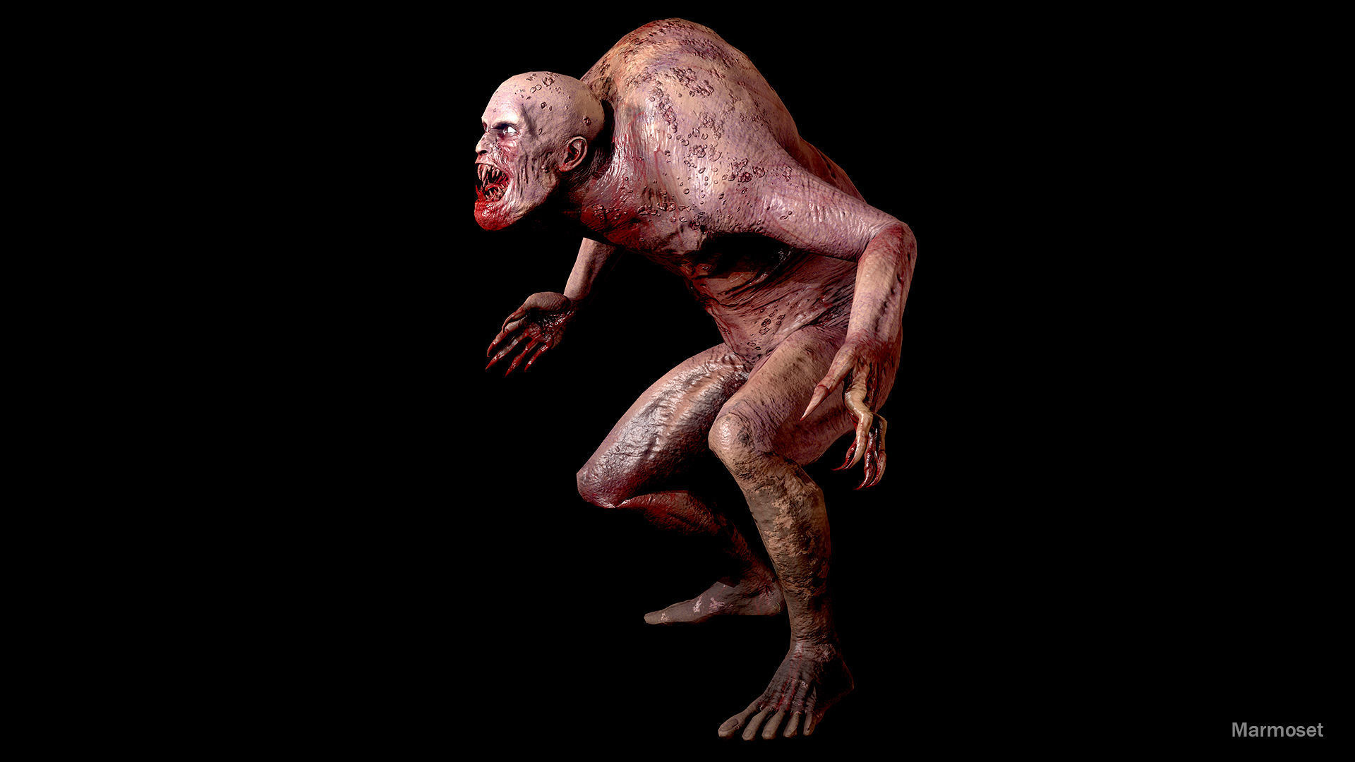 Fat Monster Low-poly 3D model Low-poly 3D model_13