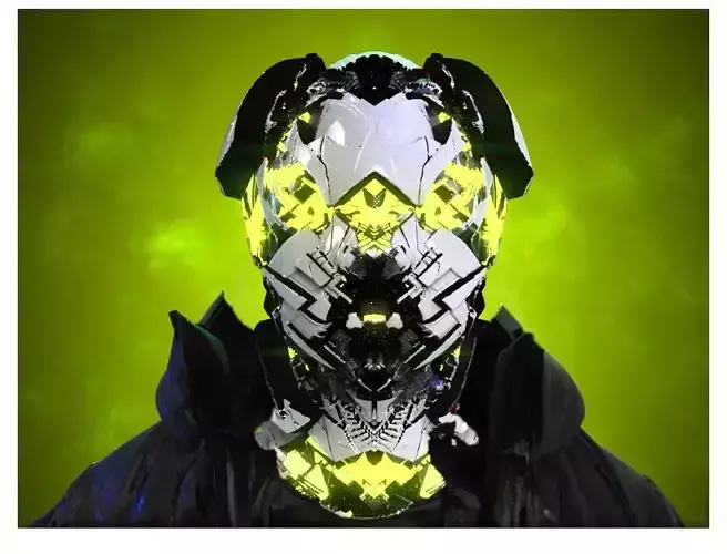 Sci-Fi Helmet Space Astronaut Character Robot 06