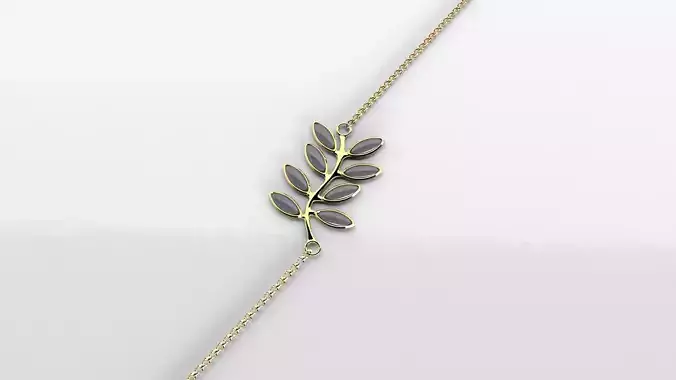 001 Bracelet model 1 Golden bracelet 3D printing STL 