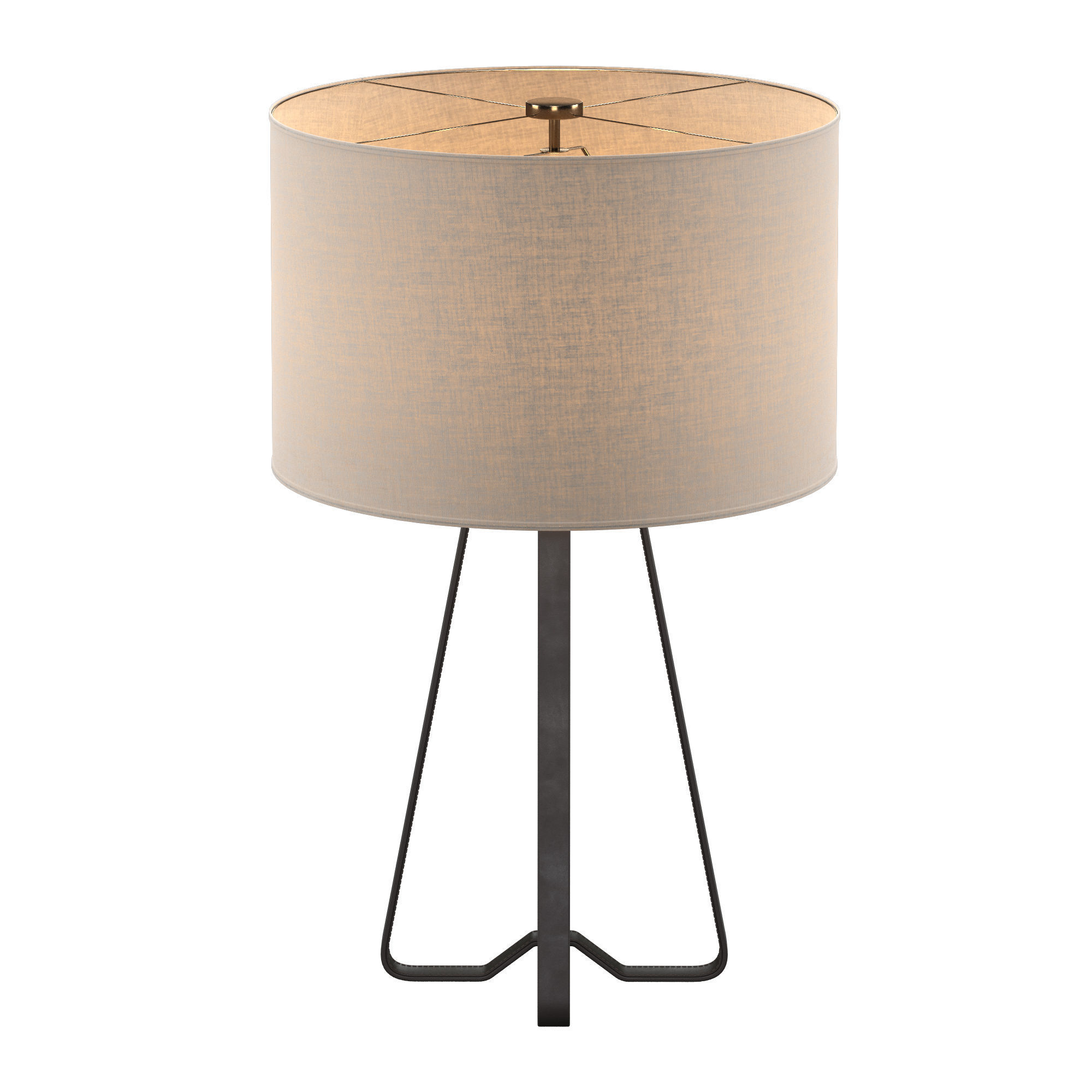 TOLSON LEATHER TABLE LAMP WITH SHADE 3D model_2
