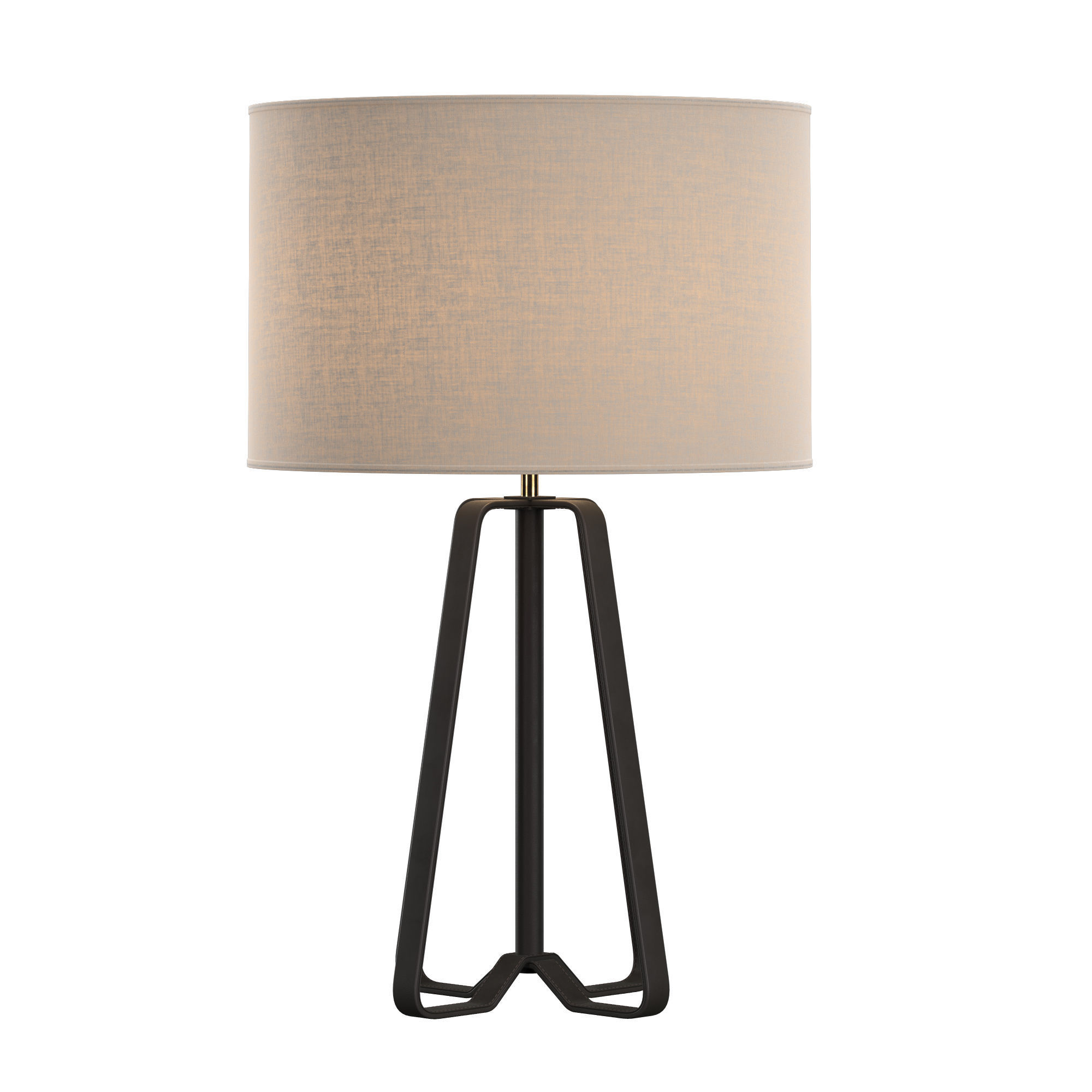 TOLSON LEATHER TABLE LAMP WITH SHADE 3D model_3