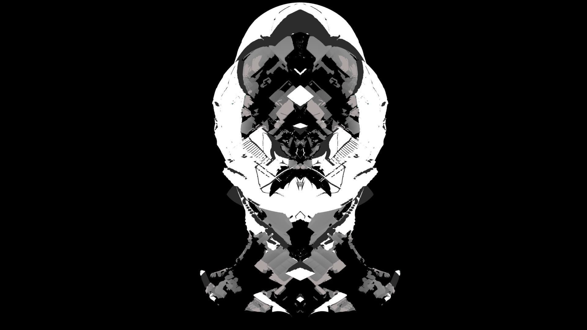 Sci-Fi Helmet Space Astronaut Character Robot 04 3D model_4