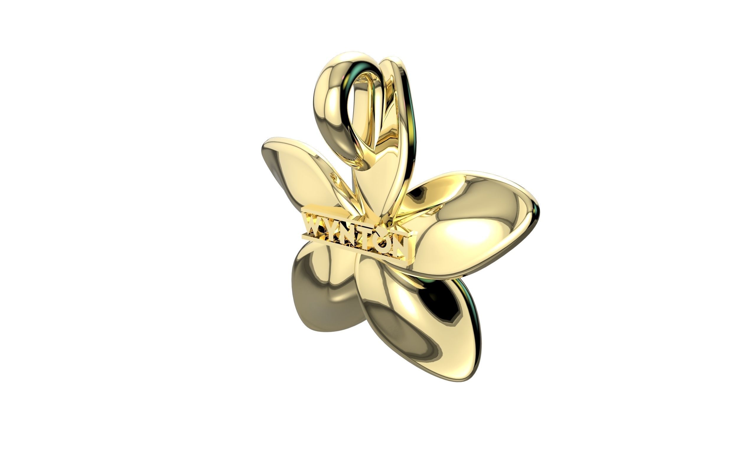 Flower Pendant  3D print model_23
