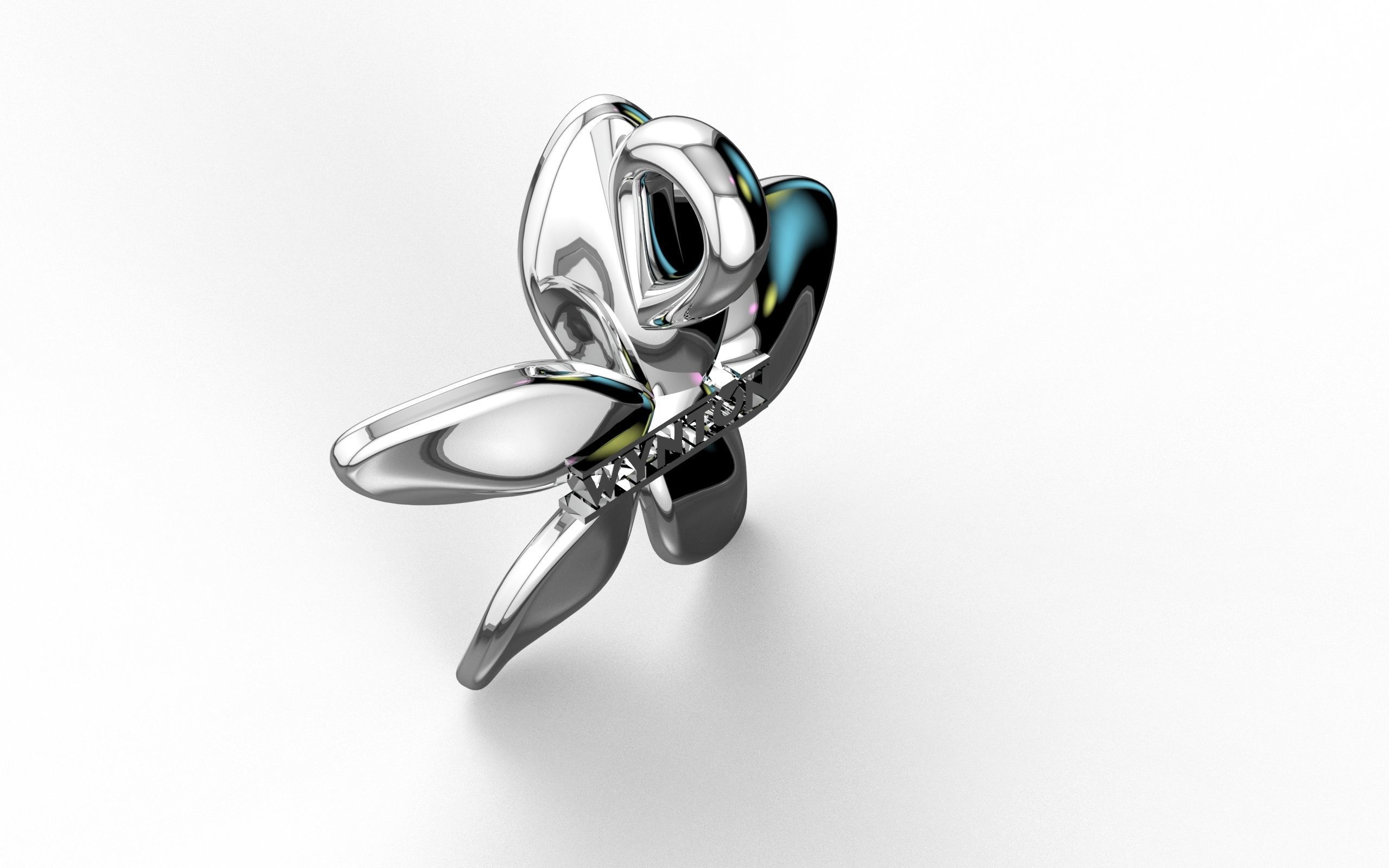 Flower Pendant  3D print model_8