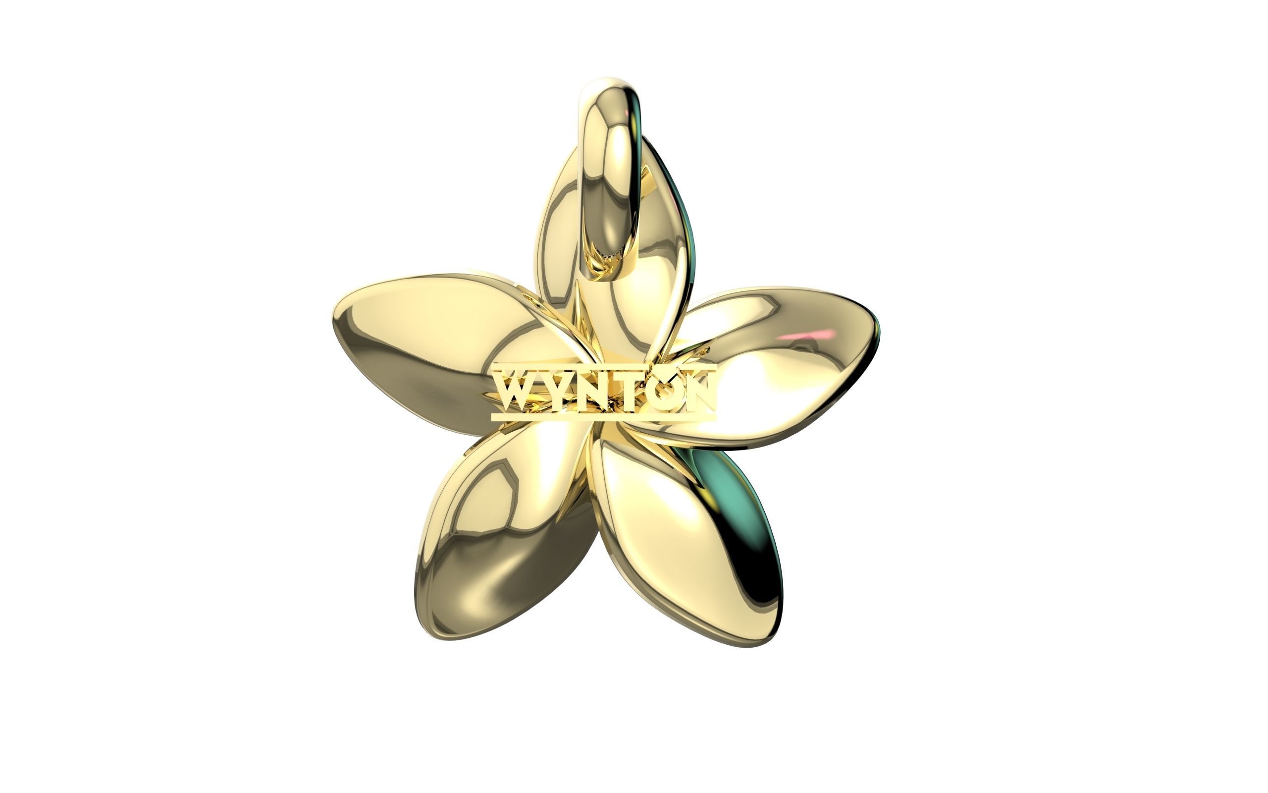 Flower Pendant  3D print model_22