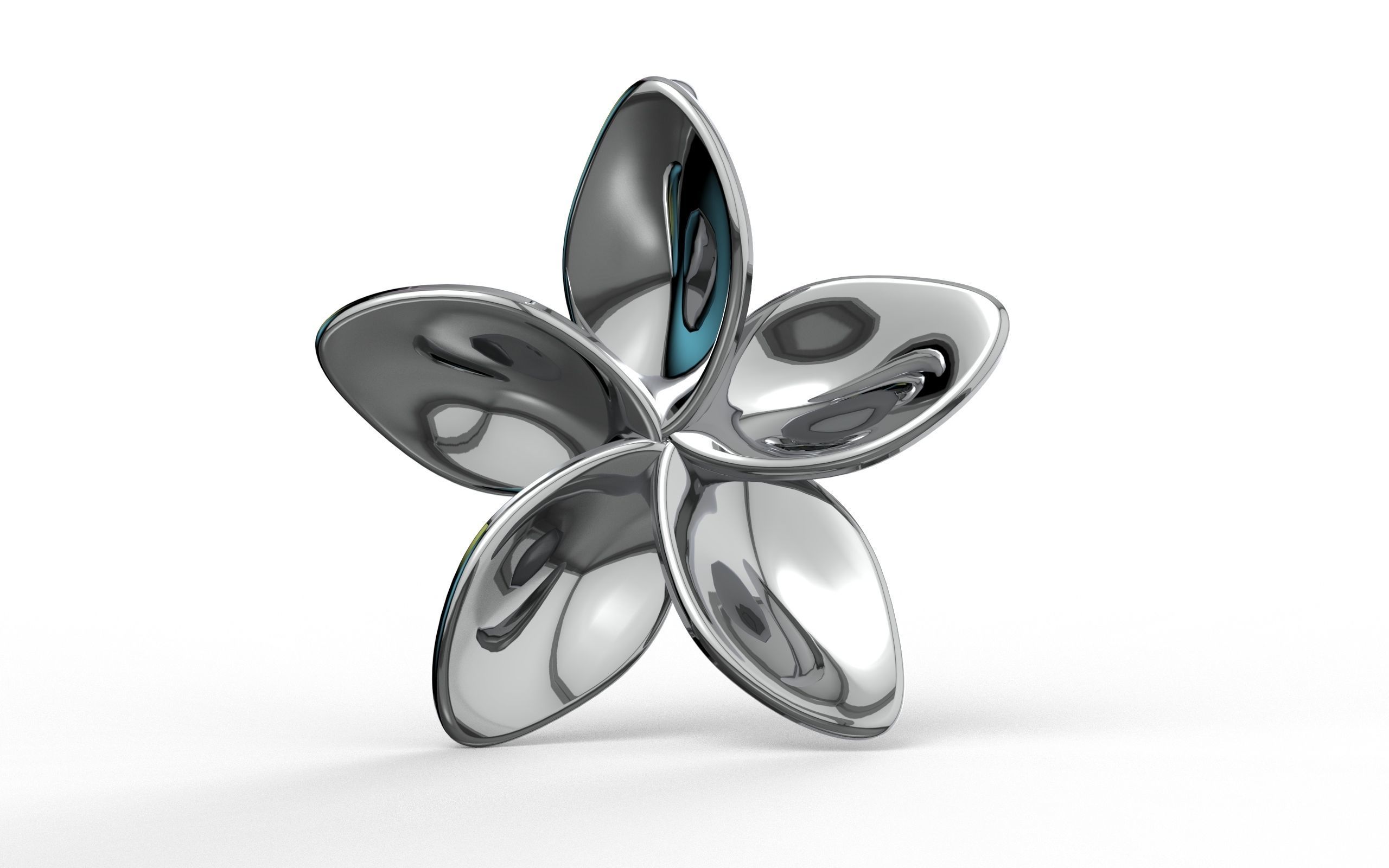 Flower Pendant  3D print model_6
