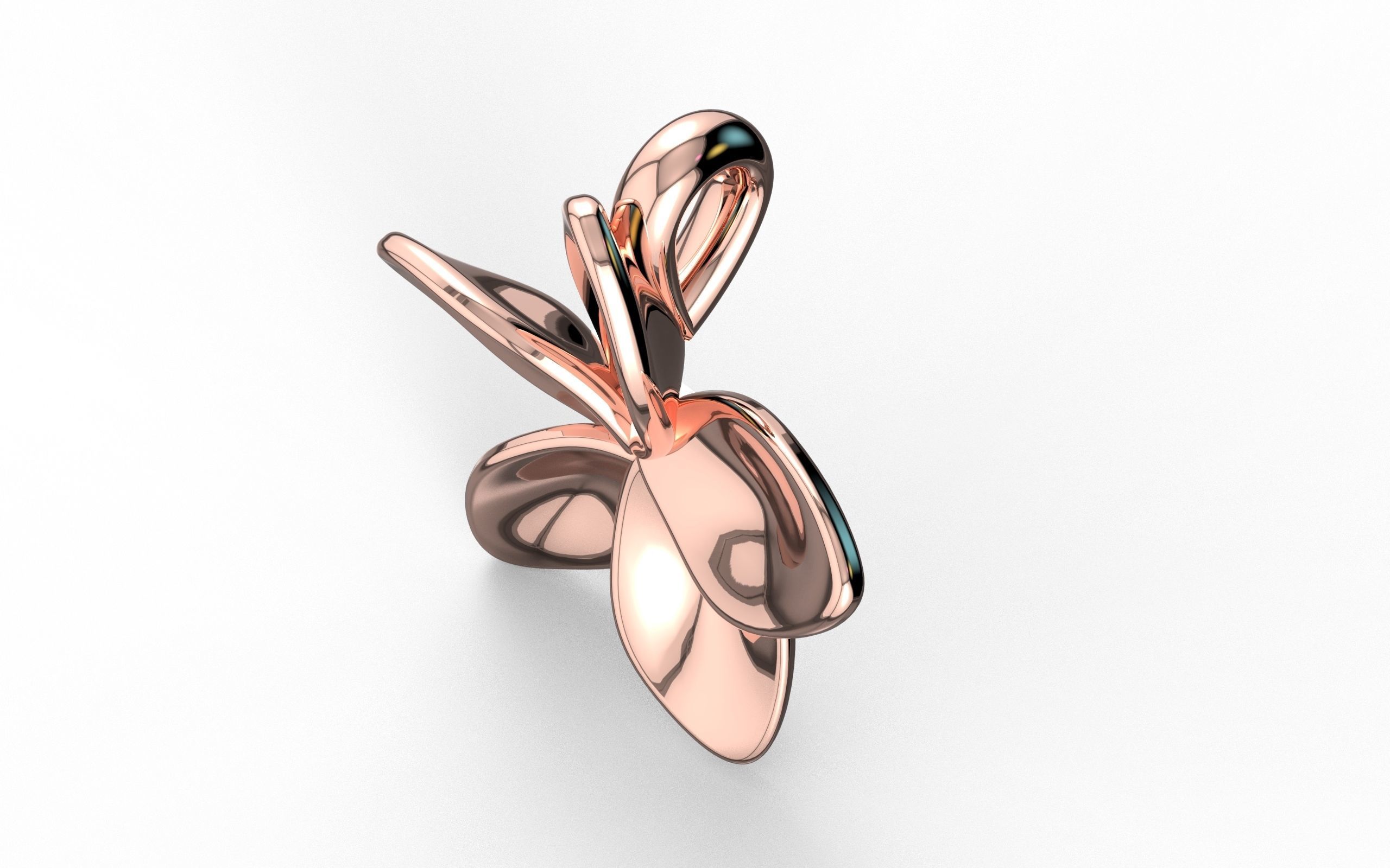 Flower Pendant  3D print model_13