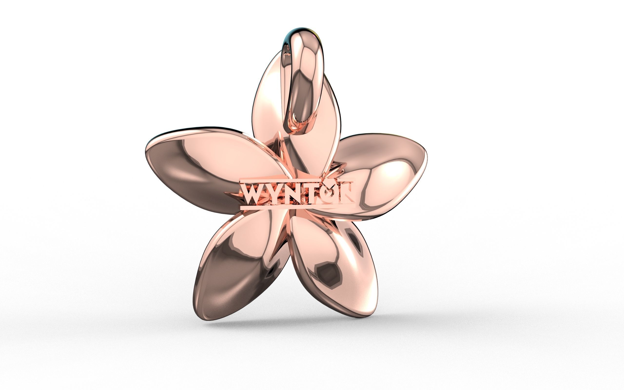 Flower Pendant  3D print model_15