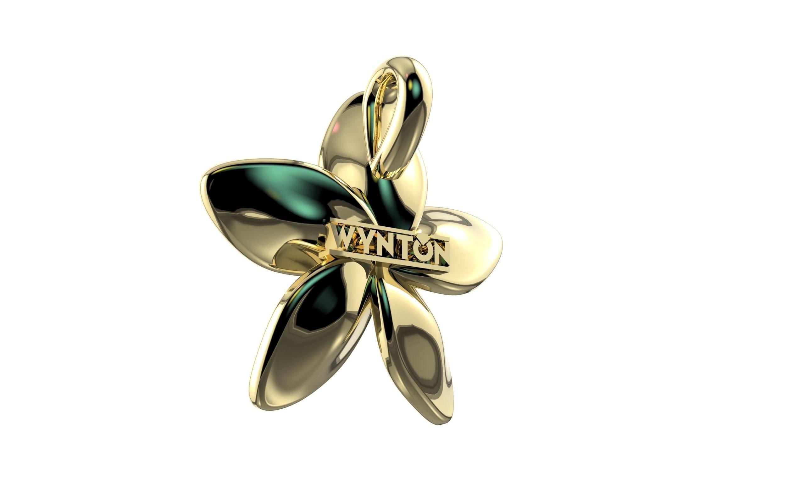 Flower Pendant  3D print model_21