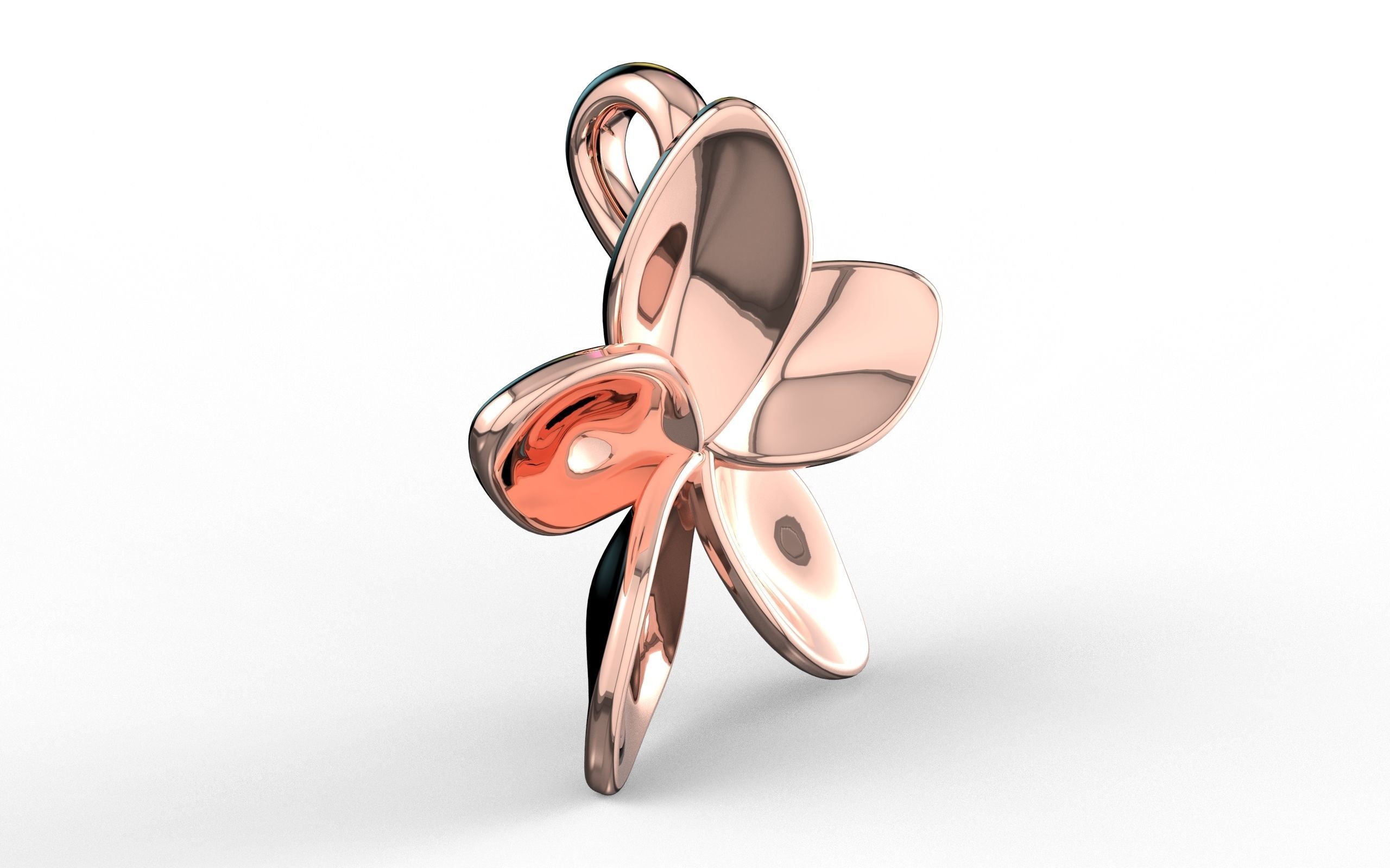 Flower Pendant  3D print model_14