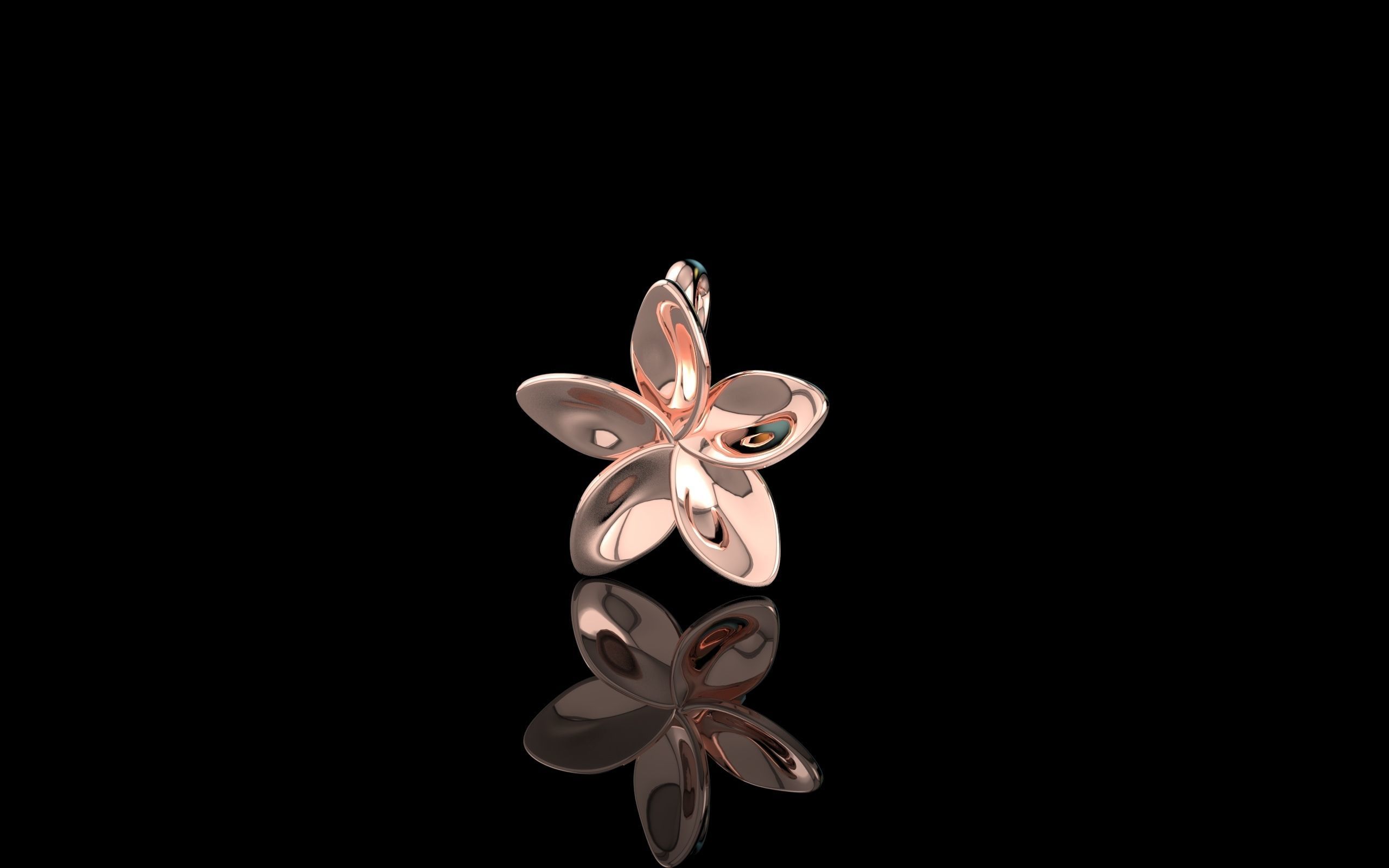 Flower Pendant  3D print model_18