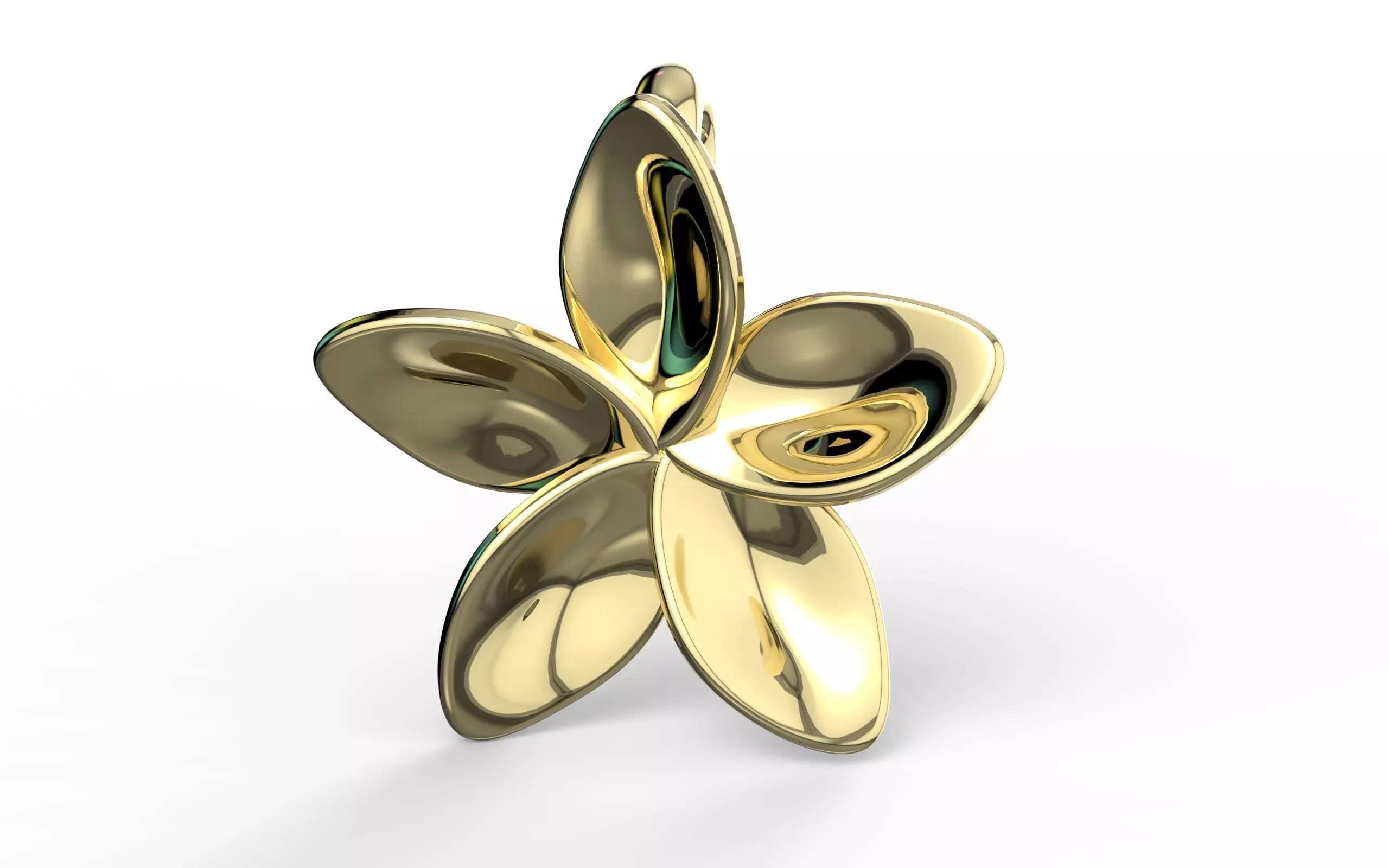 Flower Pendant  3D print model_0
