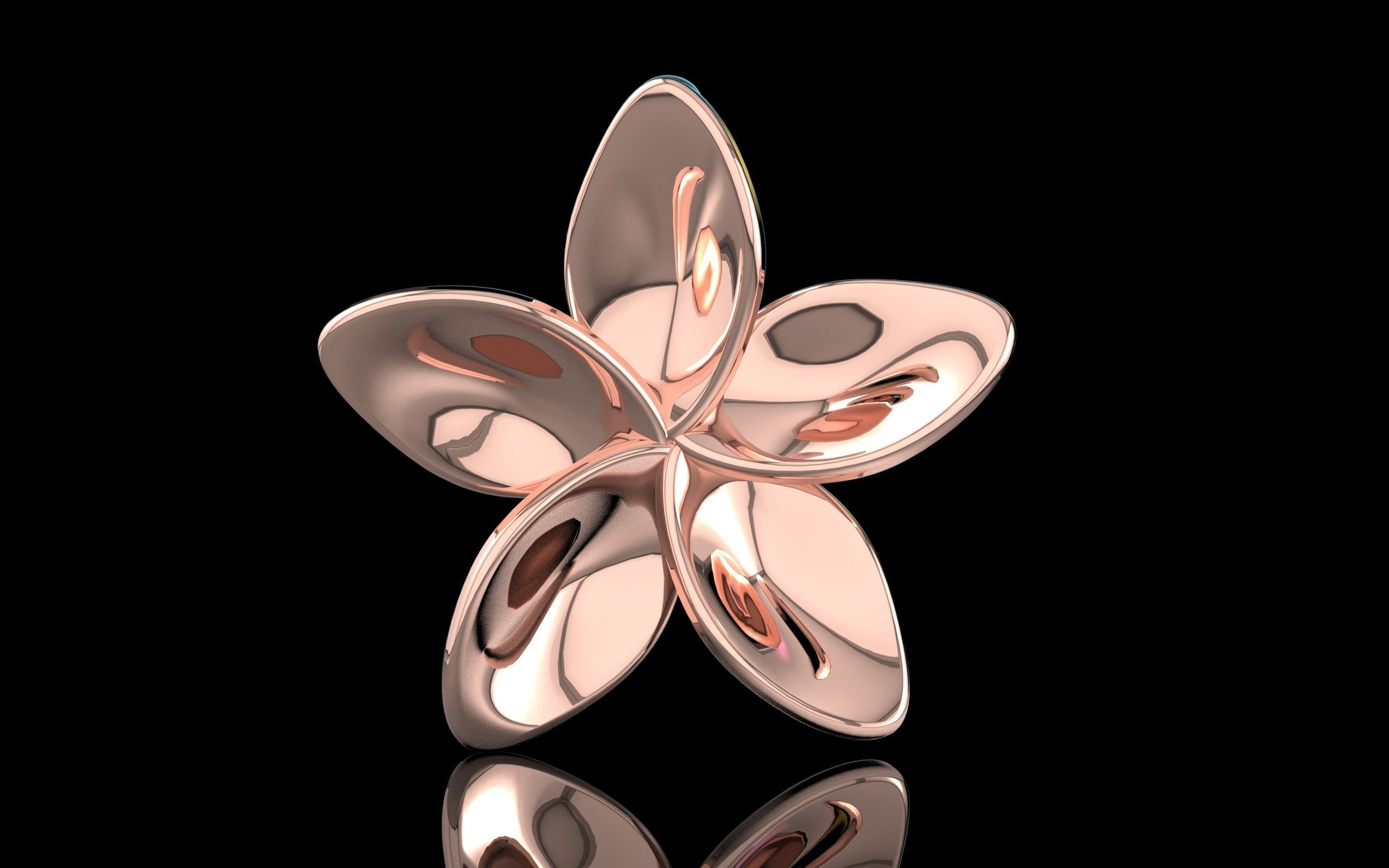 Flower Pendant  3D print model_17
