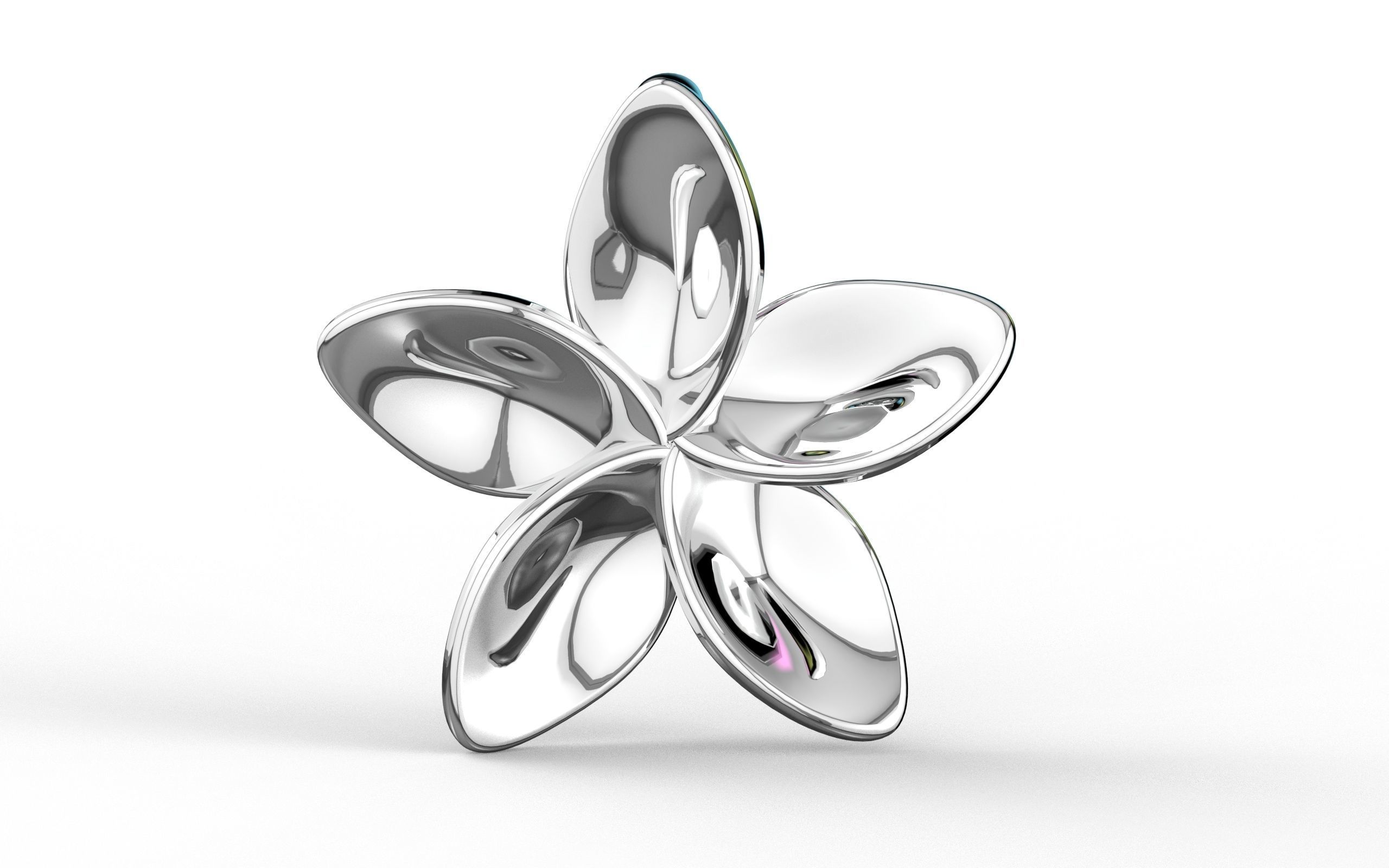 Flower Pendant  3D print model_11