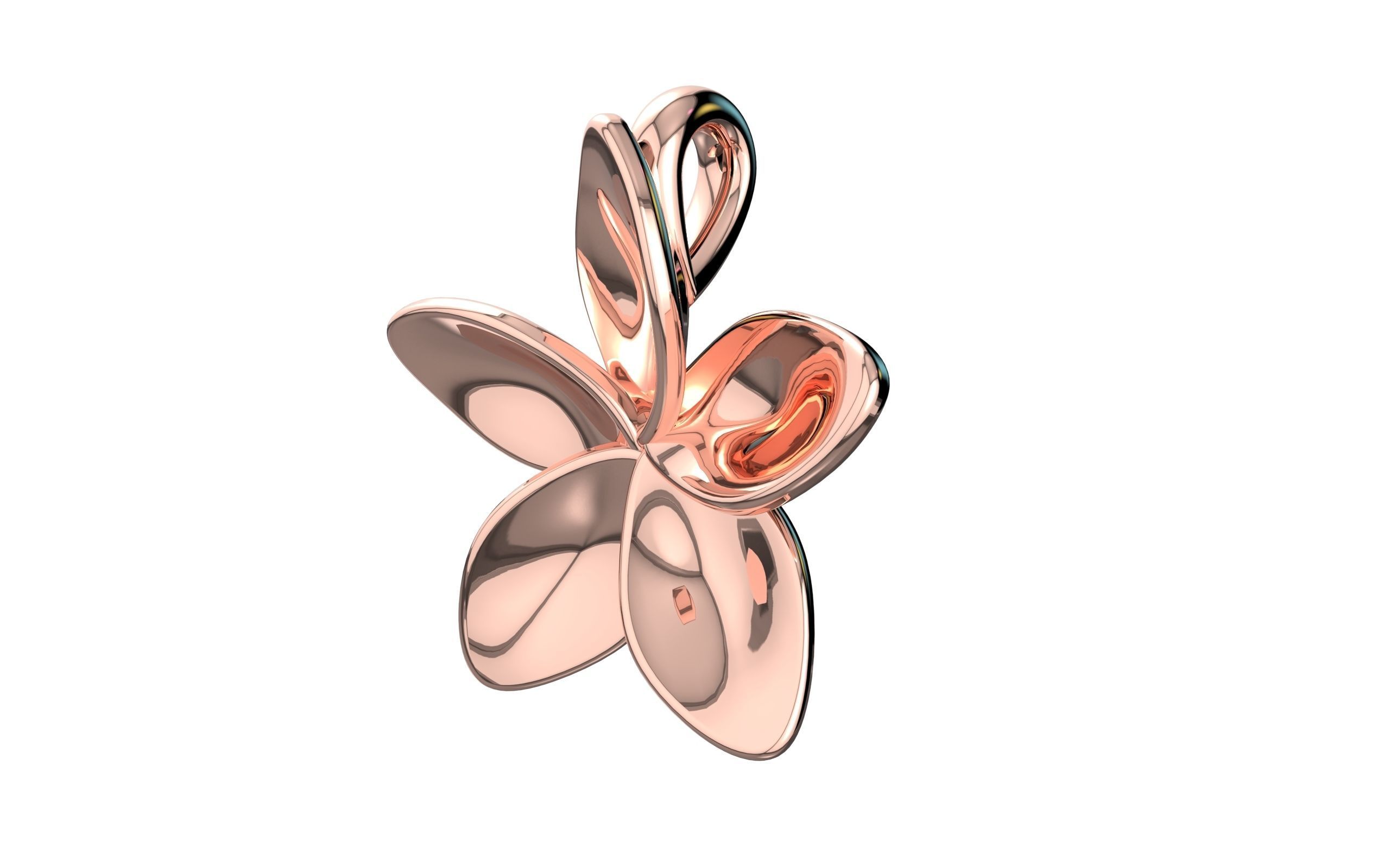 Flower Pendant  3D print model_19