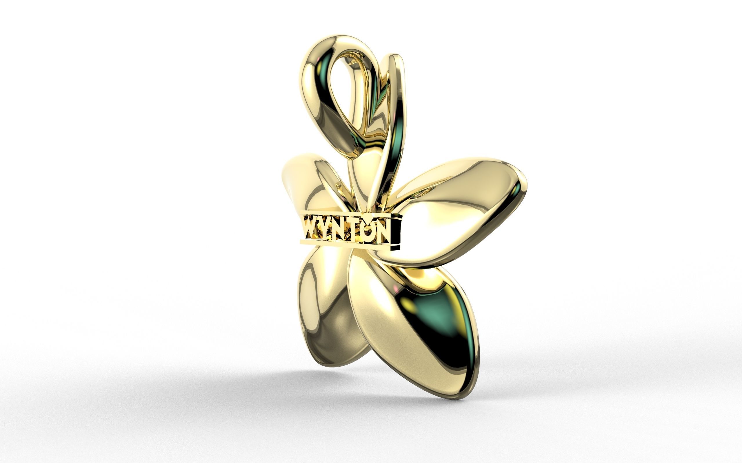 Flower Pendant  3D print model_5