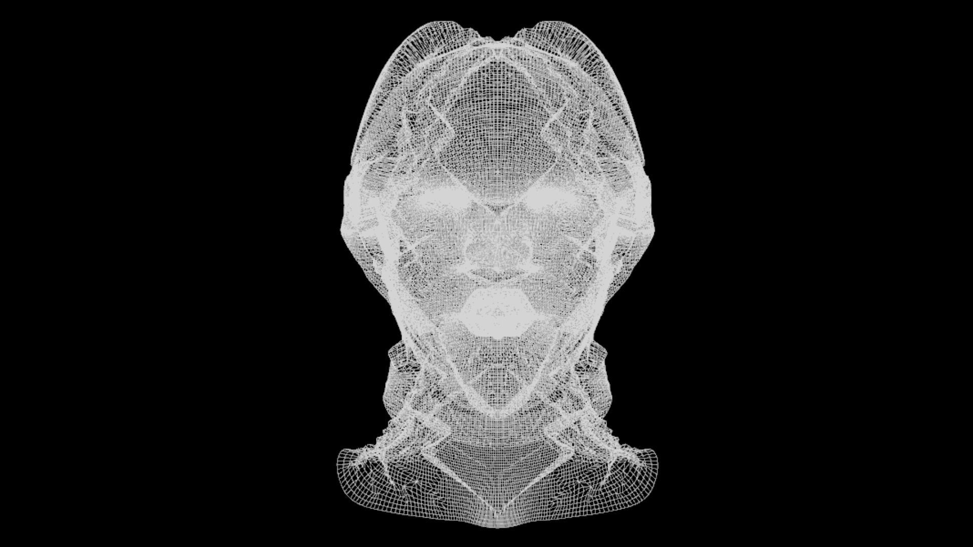 Sci-Fi Helmet Space Astronaut Character Robot 02 3D model_7