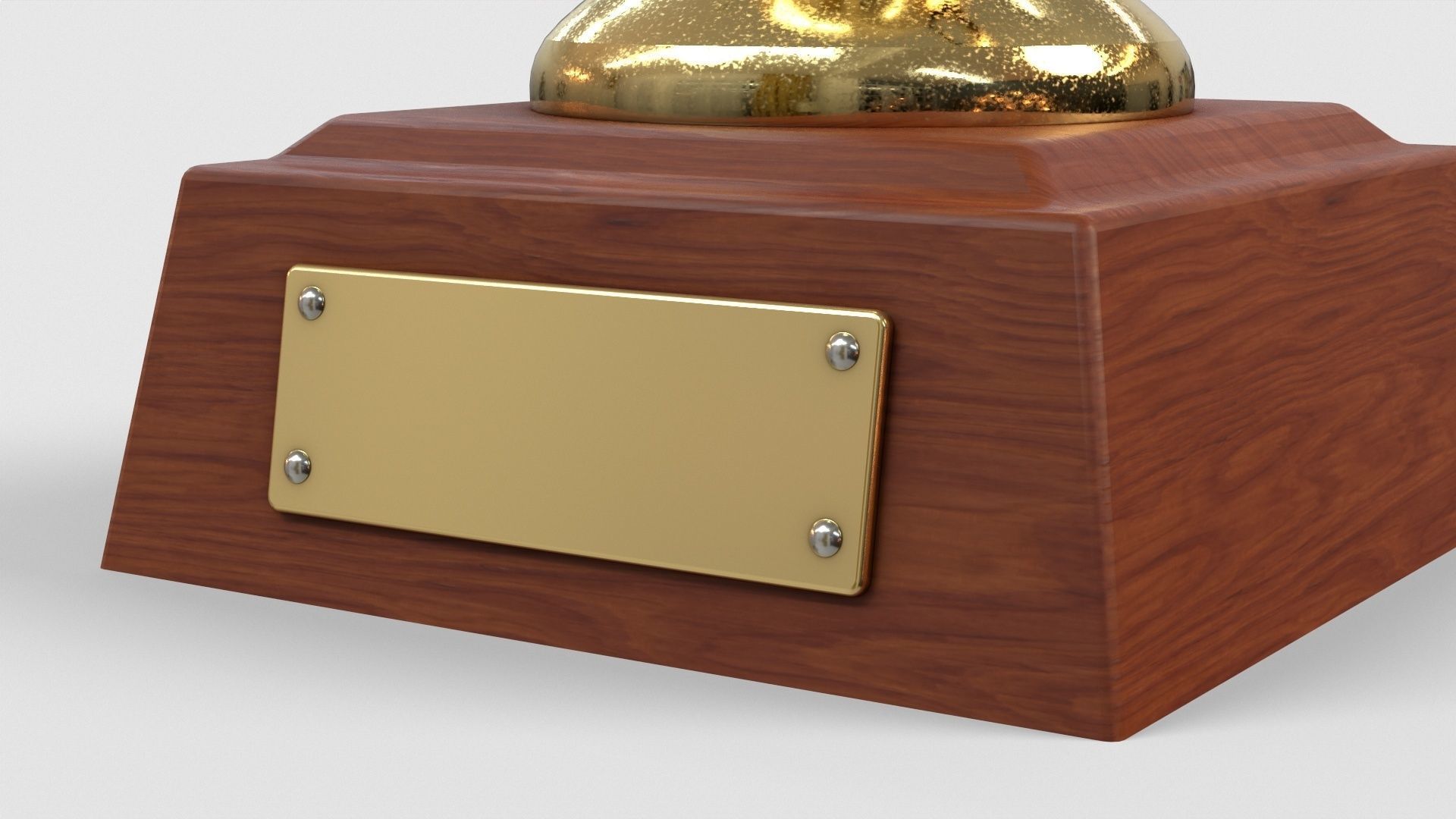 Gold Trophy 2 Low-poly 3D model_14